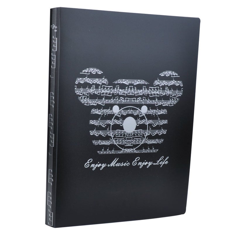 KingPoint Music File Folder A4 Size Sheet Music Folder Paper Documents Music Themed 40 Pockets Storage Folder - Image 3